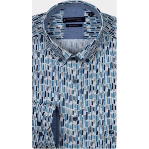 Giordano Casual hemd lange mouw Blauw Ivy 427021/60