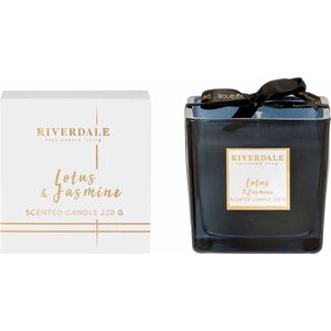 Riverdale - Deluxe Geurkaars in pot Lotus & Jasmine Wit 8cm Wit