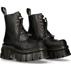 New Rock Veterlaars -47 Shoes- M-NEWMILI083-S21 Zwart