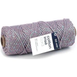 Vivant Koord Katoen Iriserend oud paars - 50 MT ±3MM