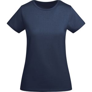 Donker Blauw 2 pack dames t-shirts BIO katoen Model Breda merk Roly maat 3XL