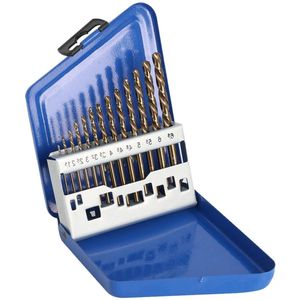Boren 13 stuks/set 15 mm-65 mm ronde schacht wolfraam staal gat boren met ijzeren doos voor staal koper ijzer titanium legering