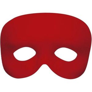 WIDMANN - Halfmasker rood voor volwassenen - Maskers > Half maskers