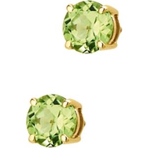 Marie-Celeste Oorknoppen Peridot - Goud