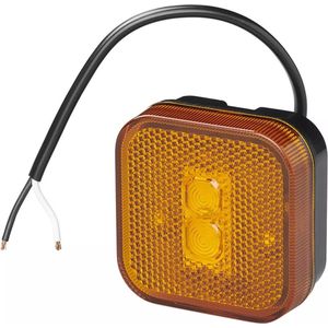 ProPlus Zijmarkeringslamp LED - Waterdicht - 65 x 65 mm - Oranje - 12/24V