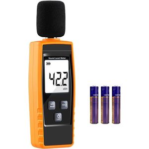 Professionele Decibelmeter - DB Meter - Geluidsmeter Inclusief Batterijen - Oranje