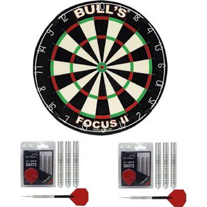 Bulls Complete dartset inclusief dartbord met 2 sets dartpijlen - dartbord - dartpijlen