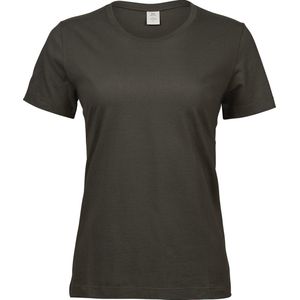 Tee Jays Dames/dames Sof T-Shirt (Donker Olijf Groen)