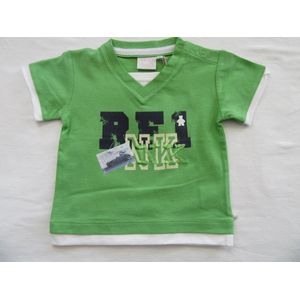 noukie's , jongens, t-shirt korte mouw , groen RF1 NK , 12 maand 80