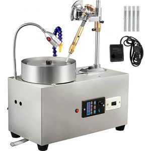 Gem Faceting Machine Lapidaire Sieraden Polijstmachine Voor Gem Snelheid 2800 RPM, 180W Gem Facetten Machine, Gem Snijmachine met Mechanische Handvat, Rock Slijpen Polijstmachine Voor Gem Jade