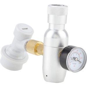 CO2 regelaar voor biervat - Oplader 16 g - Keg Regulator 0-60 PSI 0-150 PSI - bierregelaar voor homebrewing