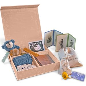 LUVION® Baby Memory Box - Herinneringsdoos - Baby Geschenkset - Kraamcadeau - Babyshower – 23 delig Cadeau - Meisje