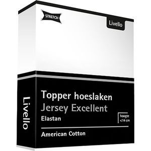 Livello Hoeslaken Topper Jersey Excellent White 250 gr 120x200 t/m 130x220