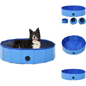 vidaXL Hondenzwembad - 80 x 20 cm - Verkoelend plezier - Blauw - Speelgoed voor dieren