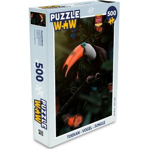 Puzzel Toekan - Vogel - Jungle - Legpuzzel - Puzzel 500 stukjes