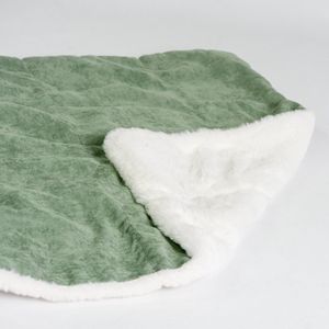 Duvoplus - Dierendeken - Hond - Deken Velvet M-76x53x2cm Groen - 1st