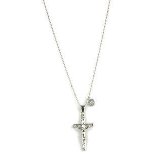 Heaven Eleven Ballchain heren RVS Crucifix Kruis MN111