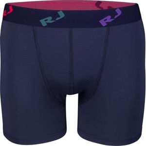 RJ Bodywear Pure Color boxershort (1-pack) - boxer lang - microfiber - donkerblauw - Maat: L