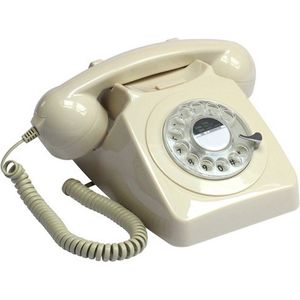 GPO 746ROTARYIVOTelefoon retro jaren ‘70, draaischijf, creme