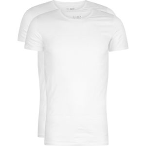 RJ Bodywear Everyday - Maastricht - 2-pack - stretch T-shirt O-hals - wit -  Maat M