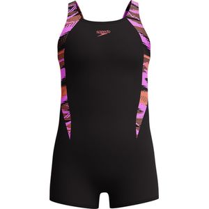 Speedo HyperBoom Splice Legsuit Meisjes Sportbadpak - Zwart/Paars