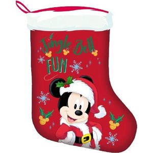 Arditex Kerstsok Mickey 42 Cm Polyester Rood