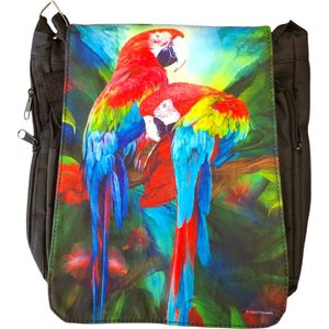 Tropic Spirits Macaws Messenger Bag Small