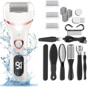 Professionele Elektrische Pedicureset voor Eeltverwijdering met 17 Gereedschappen en 3 Wielen