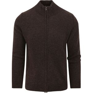 Suitable - Vest Wol Blend Bruin - Heren - Maat XXL - Modern-fit