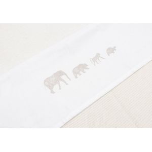 Jollein Baby Laken Wieg 75x100cm Animals - Nougat