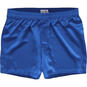 Zijden Boxershort Navy Blauw medium