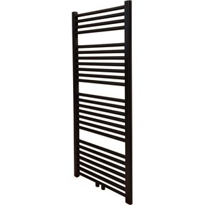 Viidako – Mikii Handdoekradiator – Mat Zwart – Rond - 1200x500 – Design – Kwaliteit