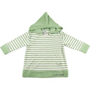 Ducksday zomer poncho unisex Green stripe - 4 jaar