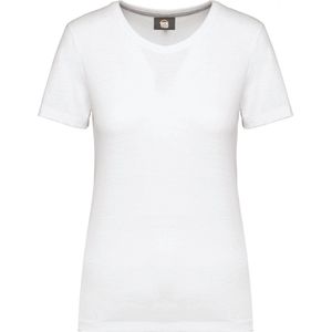 T-shirt Dames 3XL WK. Designed To Work Ronde hals Korte mouw White 65% Polyester, 35% Katoen