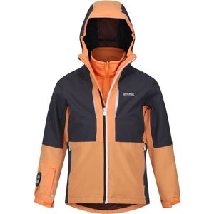 Regatta, Hydrate VIII 3in1 Waterdicht Kinder Winterjack, Oranje/Grijs, Maat 128