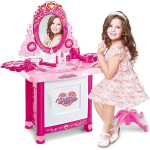 Beauty Tafelset Met Krukje - Kaptafel Deluxe Dresser Dream 3+