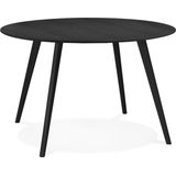 Eettafel Camden rond 120cm zwart