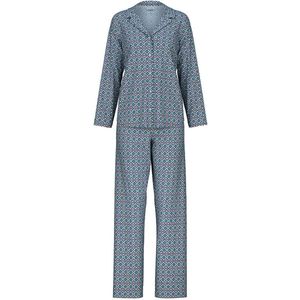 Calida Spring Nights Pyjama lange broek - 565 White/Blue/Pink - maat 44/46 (44-46) - Dames Volwassenen - 100% katoen- 40496-565-44-46