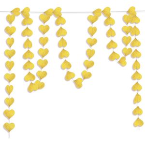 Hartjes Decoratie Valentijn Slinger Romantische Versiering Gender Reveal Versiering Geboorte Babyshower Goud – 4 Meter