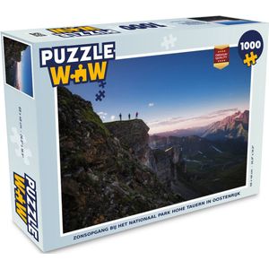 Puzzel Zonsopgang bij het Nationaal Park Hohe Tauern in Oostenrijk - Legpuzzel - Puzzel 1000 stukjes volwassenen