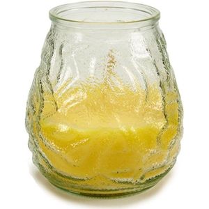 Windlicht geurkaars citronella glas 10 cm - Sfeerlichten citronellageur - Waxinelichtjes - Anti-muggen citronella