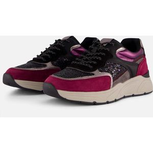 Tamaris Sneakers paars Textiel - Maat 39