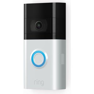 Ring Video Deurbel 3 - Batterij - 1080p HD-video - Zilver