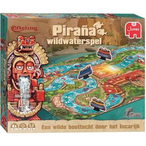 Jumbo Efteling Ganzenbord Piraña Wildwaterspel - Spannend race bordspel voor 2-6 spelers, leeftijd 12+, speelduur 60 minuten