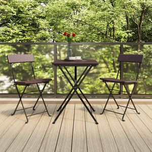 vidaXL-Bistrostoelen-2-st-inklapbaar-poly-rattan-en-staal-bruin