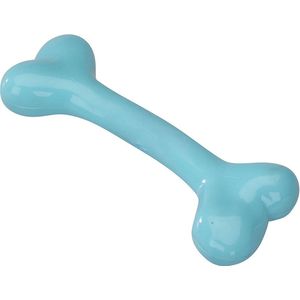 Ebi - Speelgoed Voor Dieren - Hond - Rubber Been Met Munt Smaak S - 14,75cm Blauw - 1st