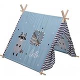 Speeltent - Tipi Tipi Wigwam - Speeltent - BLAUW - 101x106x106cm - Indianentent