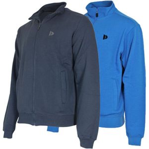 2 Pack Donnay sweatervest zonder capuchon - Sporttrui - Heren - Navy/True Blue - maat L