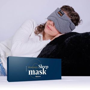 Slowwave Premium Bluetooth Slaapmasker - Stream je favoriete audio in 100% duisternis - Inclusief handige timer-functie - Platte en zachte ‘spons-speakers’ (perfect voor zijslapers) - Koel en ademend materiaal - Ongestoord ontspannen - Kleur: grijs