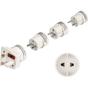 Hama Reisstekker-set ""Universal II"", 4 stuks